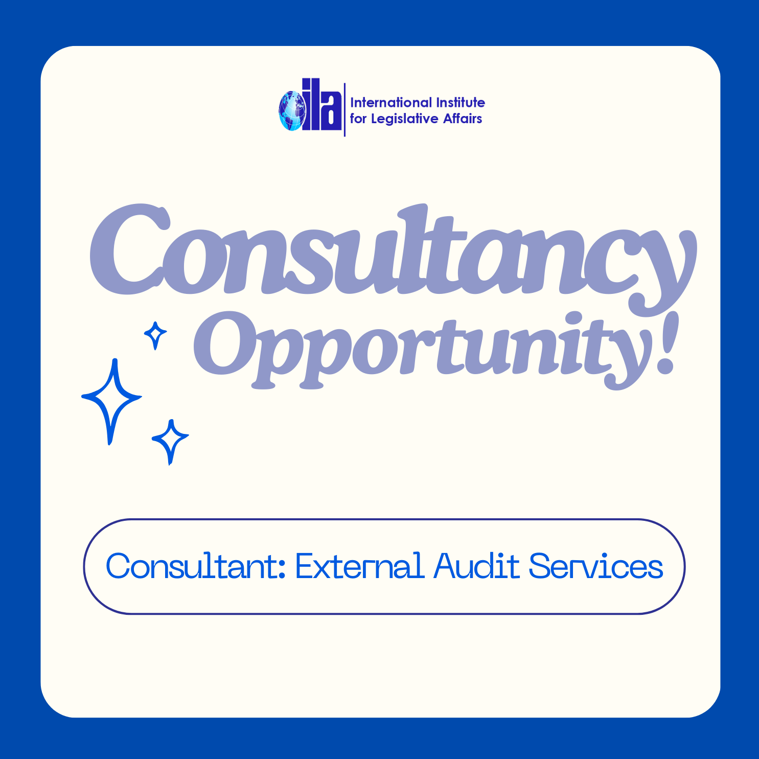 Consultancy Opportunity: External Audit Services